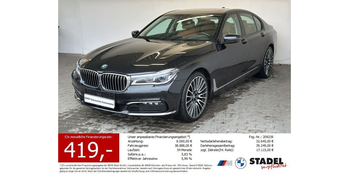 BMW 740 119.252 km 36.444 &euro; Heilbronn 74074