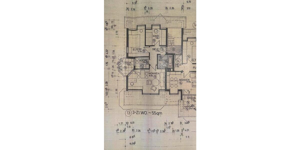 Dachgeschoßwohnung Bad Friedrichshall - 3 Zimmer, 55 m&sup2;, 269.000&euro; | Angebot:26757848