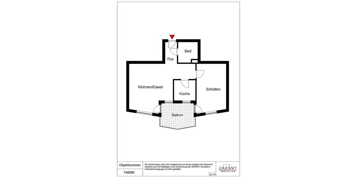 Etagenwohnung Neckarsulm - 2 Zimmer, 57 m&sup2;, 228.000&euro; | Angebot:26657118