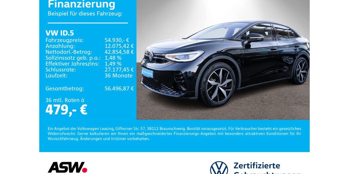 VW ID.5 25.000 km 54.930 &euro; Neckarsulm 74172
