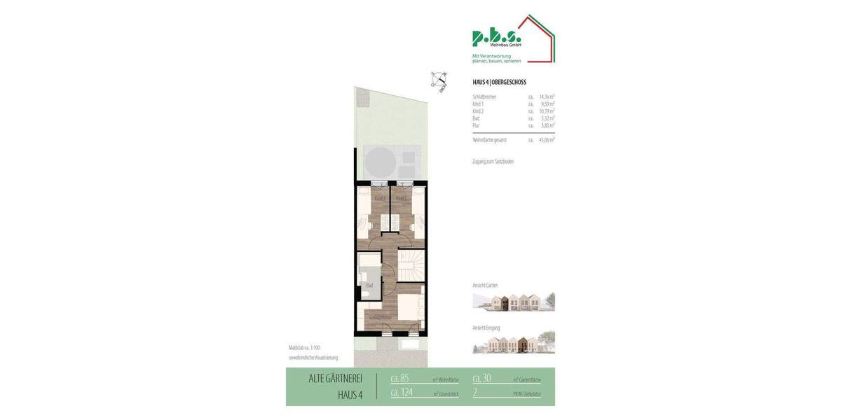 Reihenmittelhaus Brackenheim Dürrenzimmern - 4 Zimmer, 85 m&sup2;, 495.000&euro; | Angebot:25660972