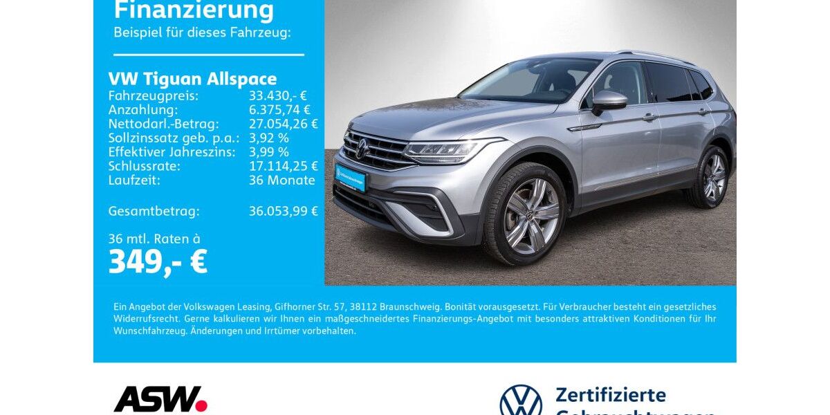 VW Tiguan Allspace 67.300 km 32.360 &euro; Bad Rappenau 74906