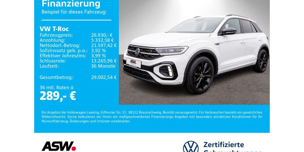 VW T-Roc 43.000 km 26.330 &euro; Sinsheim 74889