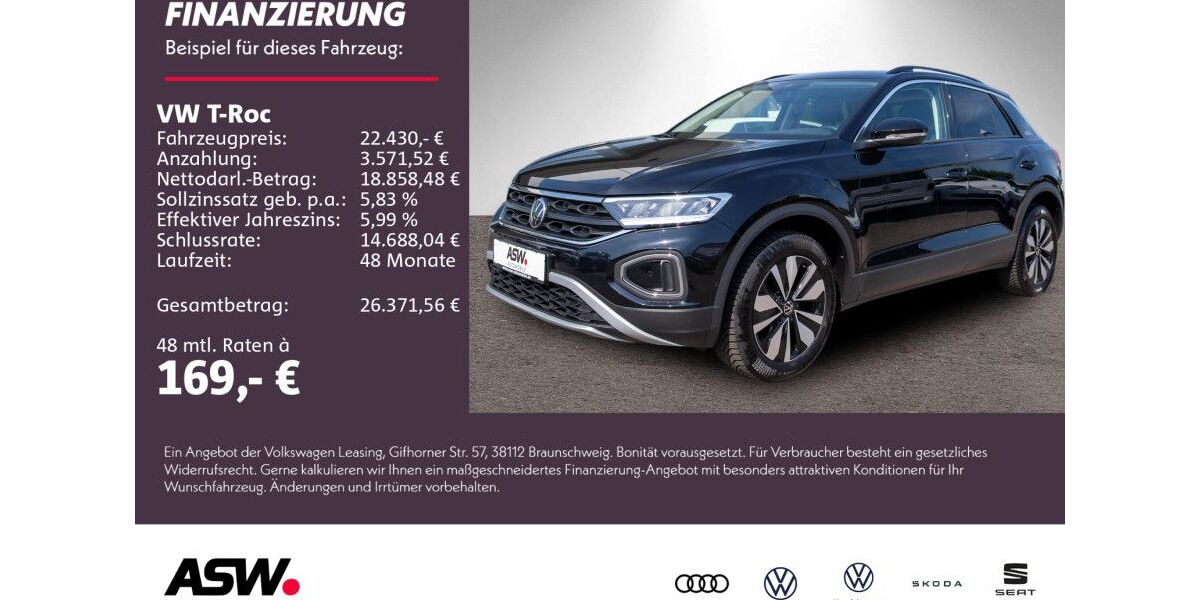 VW T-Roc 19.500 km 20.660 &euro; Weinsberg 74189