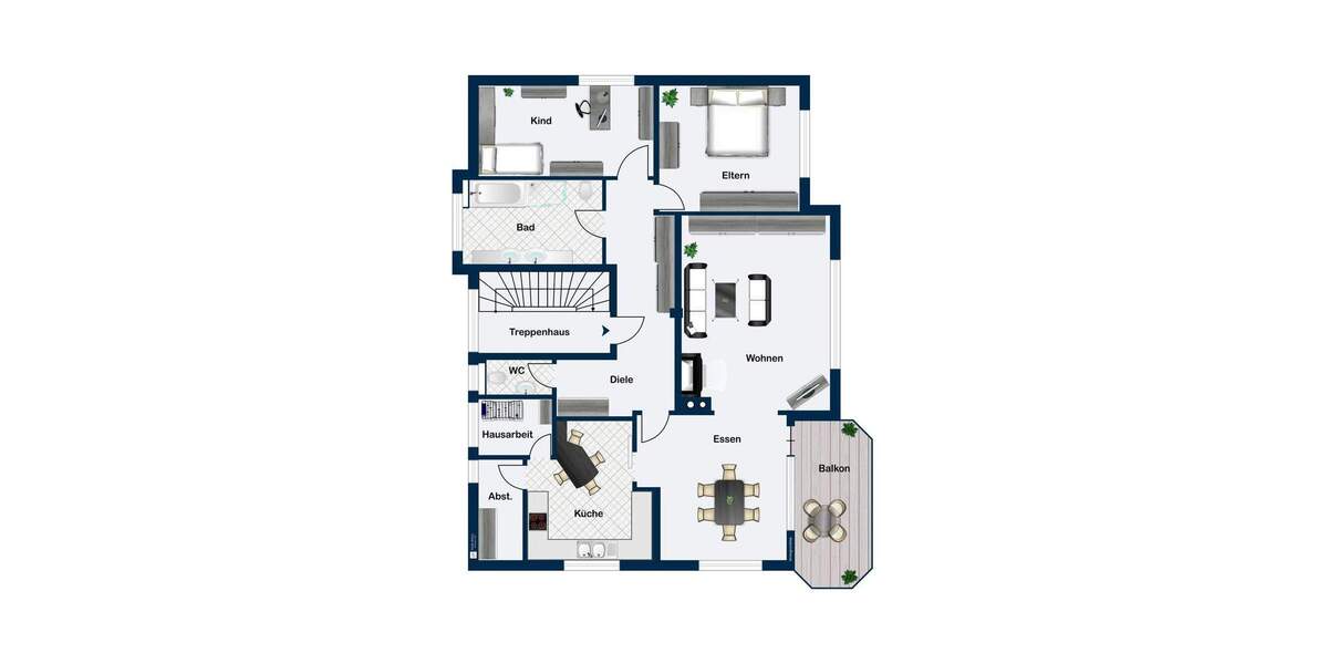 Etagenwohnung Heilbronn / Kirchhausen Kirchhausen - 4 Zimmer, 112 m&sup2;, 1.290&euro; | Angebot:25815503