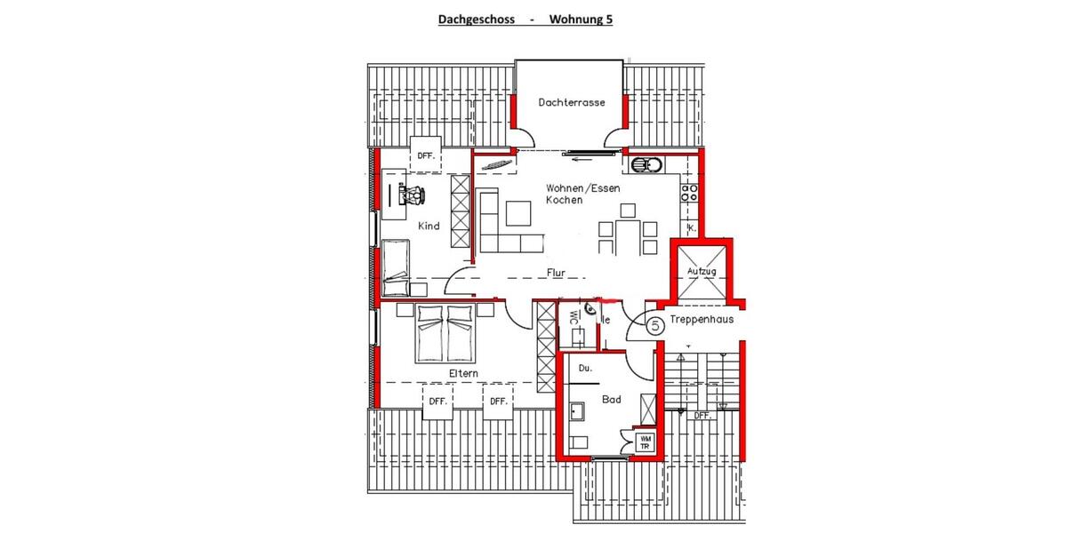 Dachgeschoßwohnung Sinsheim - 3 Zimmer, 87 m&sup2;, 419.000&euro; | Angebot:25756259