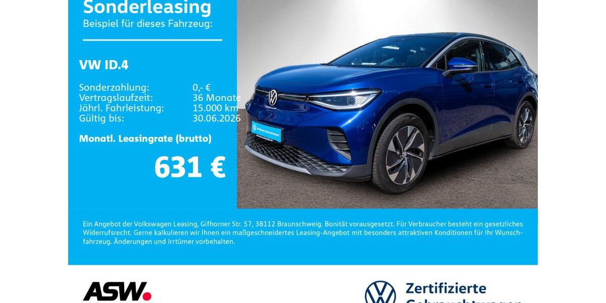 VW ID.4 11.990 km 43.930 &euro; Neckarsulm 74172
