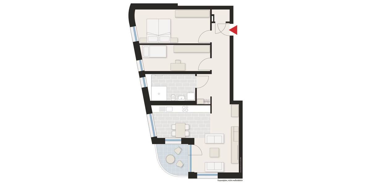 Etagenwohnung Heilbronn Neckargartach - 3 Zimmer, 87 m&sup2;, 1.098&euro; | Angebot:26788144