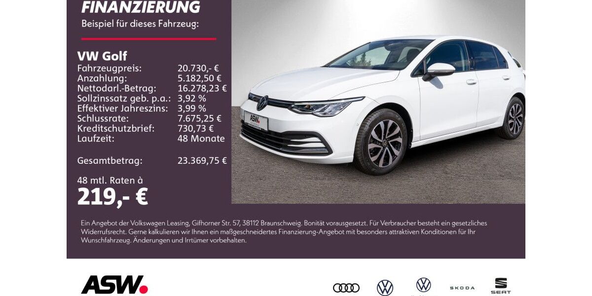 VW Golf 41.200 km 20.730 &euro; Weinsberg 74189
