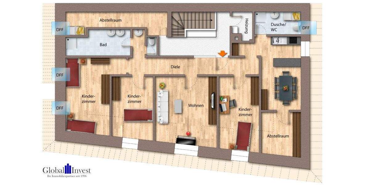 Etagenwohnung Wiesloch - 8 Zimmer, 245 m&sup2;, 499.000&euro; | Angebot:25821561