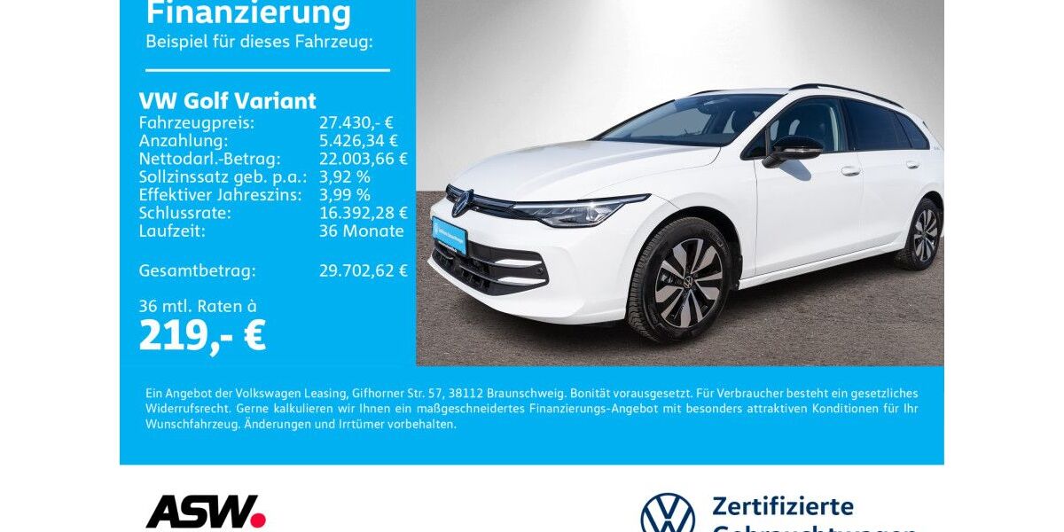 VW Golf 25.500 km 26.330 &euro; Bad Rappenau 74906