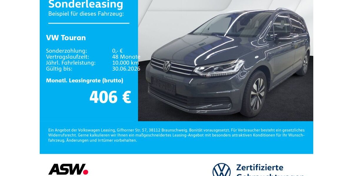 VW Touran 27.300 km 33.830 &euro; Bad Rappenau 74906