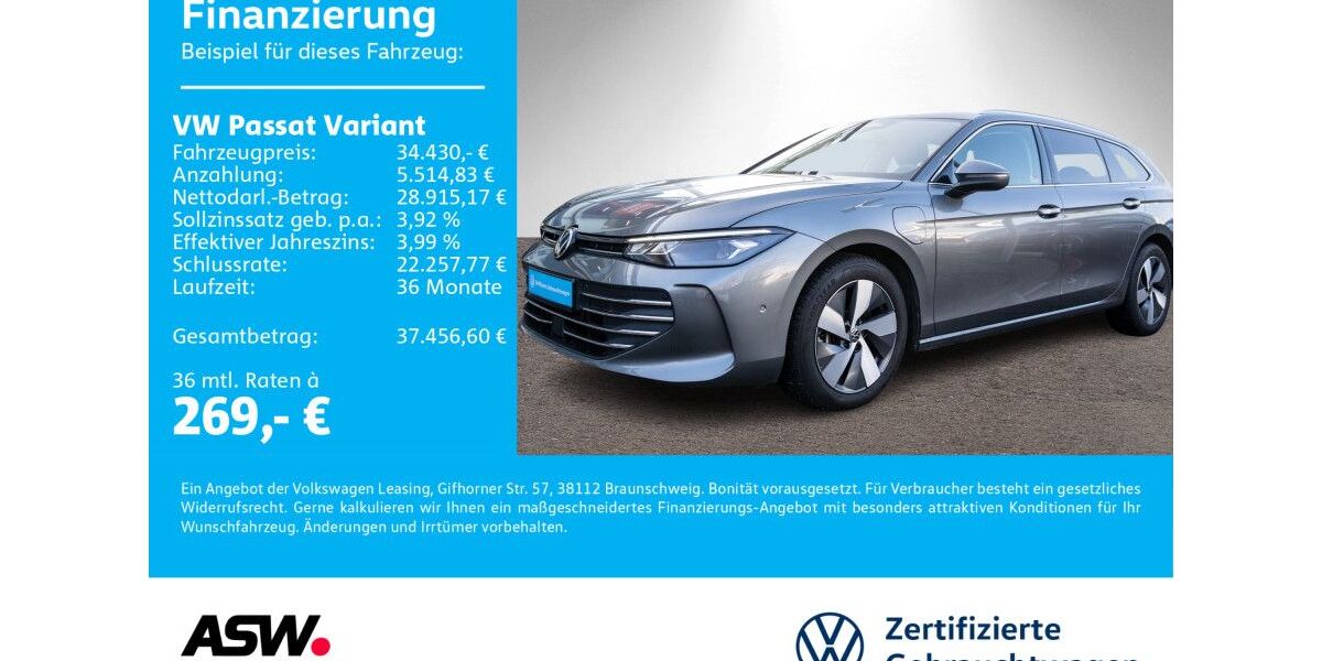 VW Passat Variant 27.900 km 33.860 &euro; Neckarsulm 74172