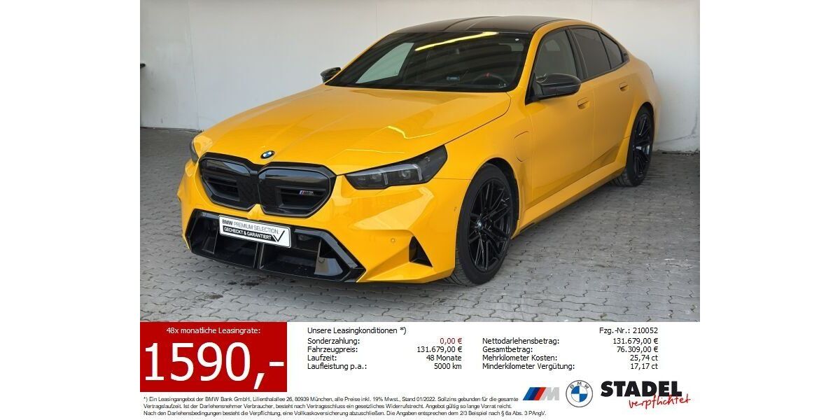 BMW M5 17.701 km 122.879 &euro; Heilbronn 74074