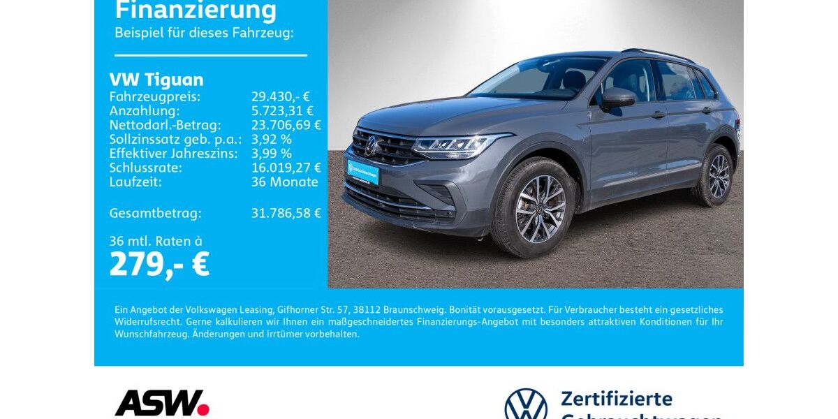 VW Tiguan 39.300 km 28.460 &euro; Bad Rappenau 74906