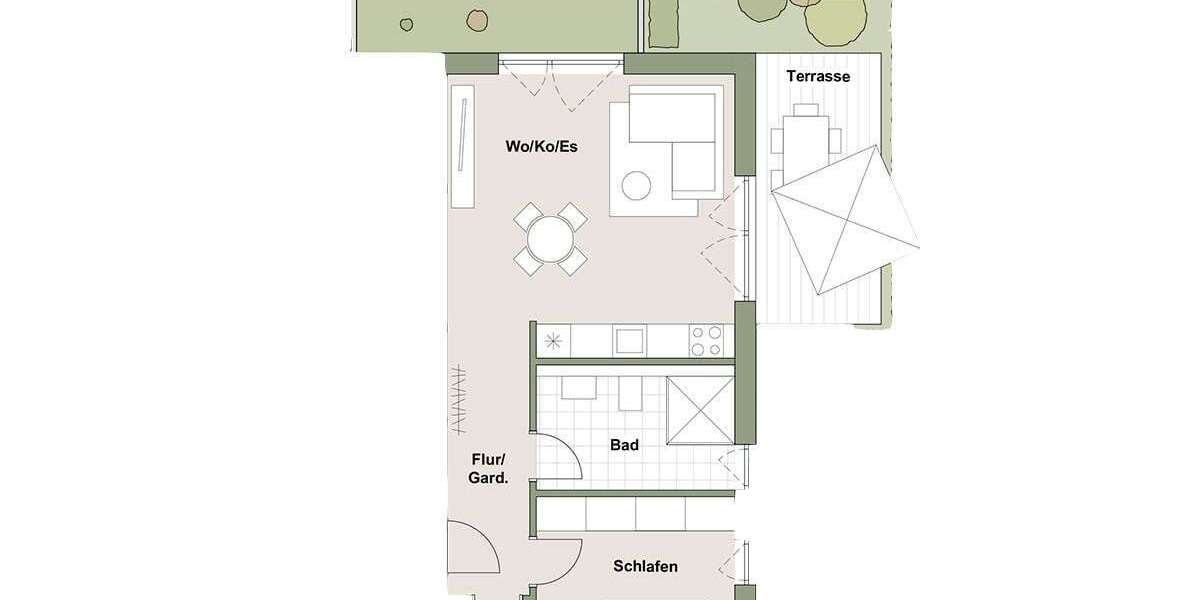 Etagenwohnung Bruchsal - 2 Zimmer, 59 m&sup2;, 323.000&euro; | Angebot:24859584