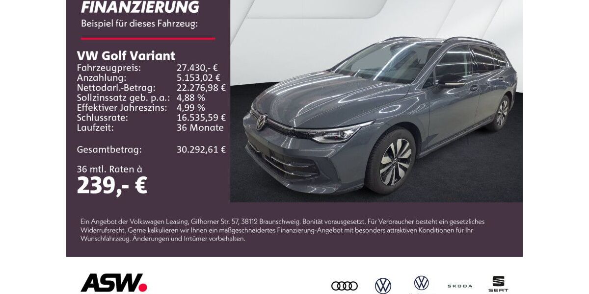 VW Golf 25.300 km 26.330 &euro; Weinsberg 74189