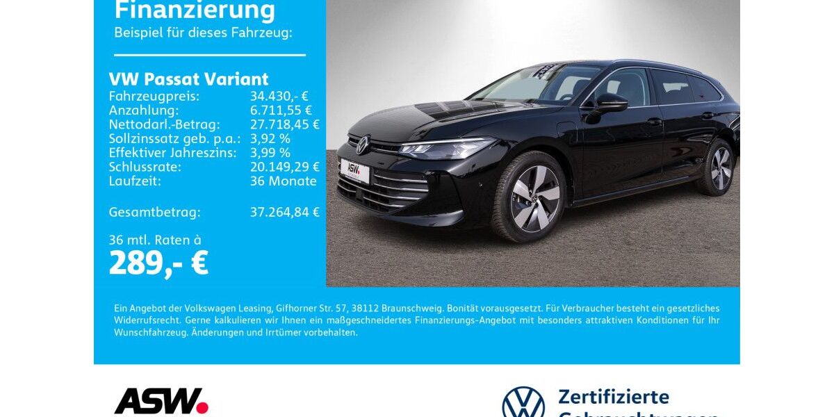 VW Passat Variant 25.900 km 33.830 &euro; Sinsheim 74889