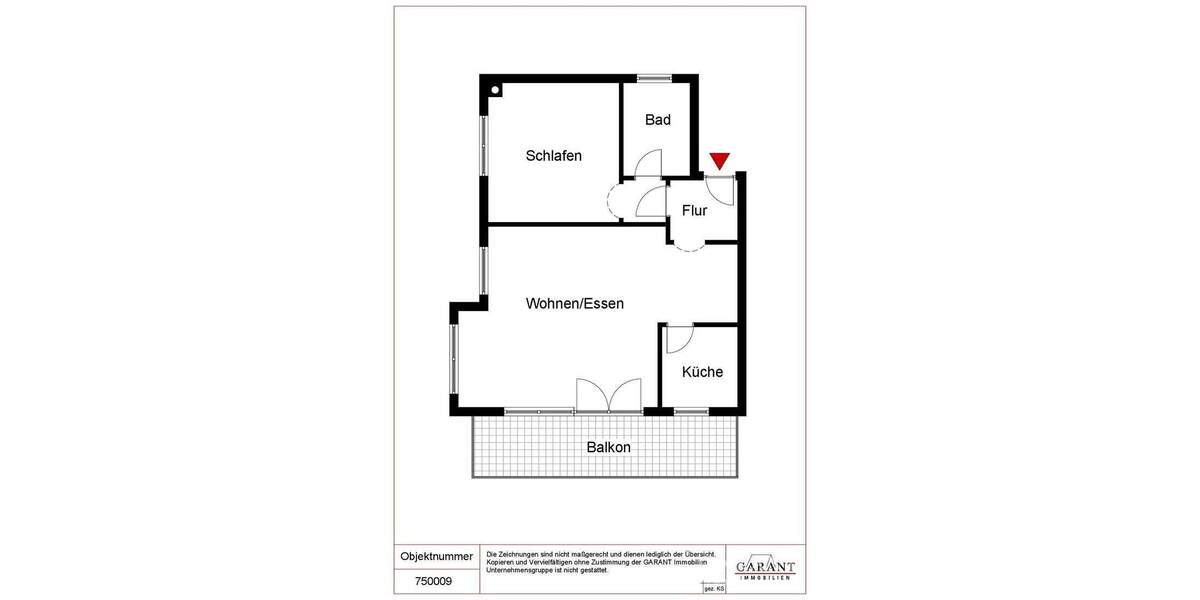 Etagenwohnung Nordheim - 2 Zimmer, 53 m&sup2;, 165.000&euro; | Angebot:25682672