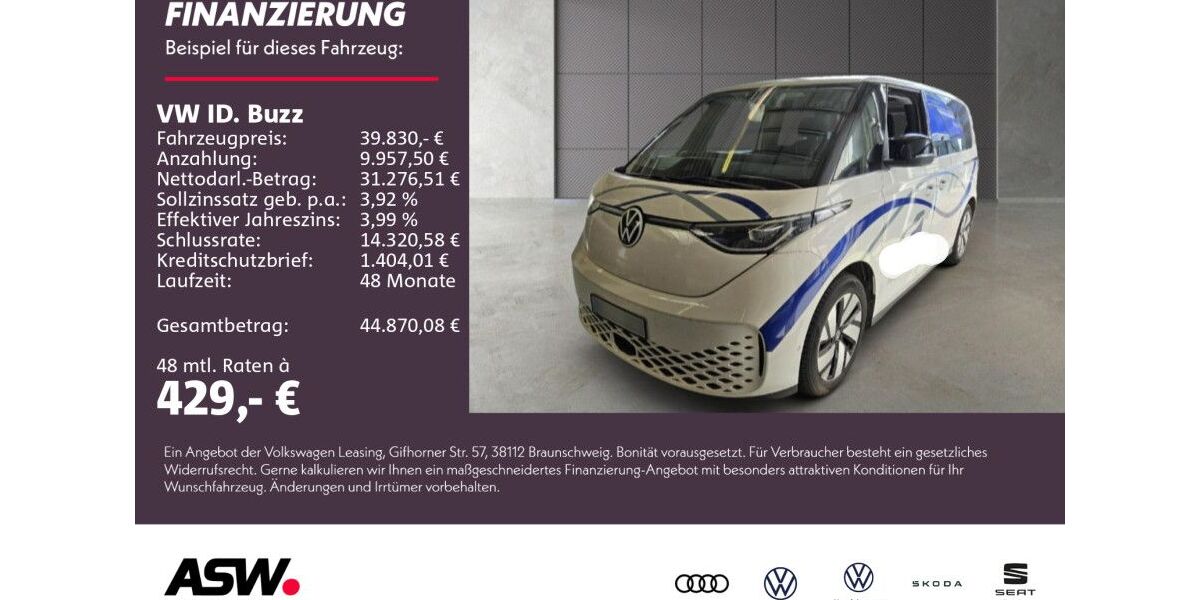 VW ID. Buzz 39.600 km 39.830 &euro; Neckarsulm 74172