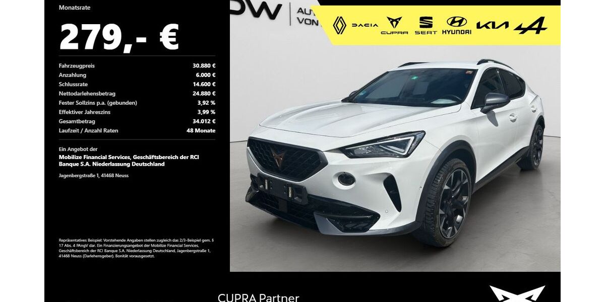 Cupra Formentor 33.100 km 30.480 &euro; Mosbach 74821
