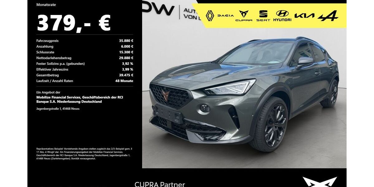 Cupra Formentor 35.900 km 35.480 &euro; Mosbach 74821