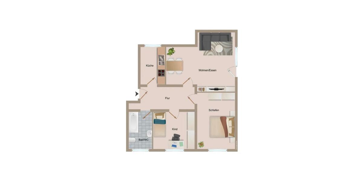 Erdgeschoßwohnung Bretten - 3 Zimmer, 85 m&sup2;, 270.000&euro; | Angebot:24431439