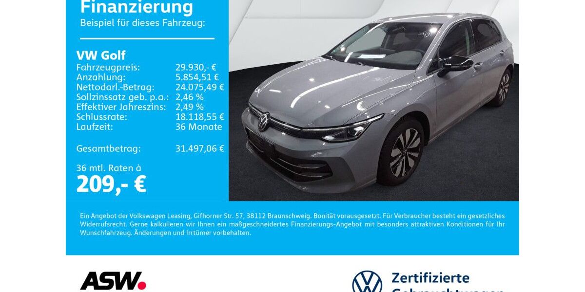 VW Golf 23.700 km 27.930 &euro; Neckarsulm 74172