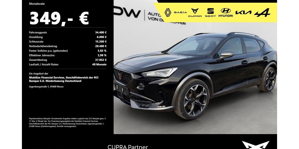 Cupra Formentor 40.900 km 33.980 &euro; Mosbach 74821