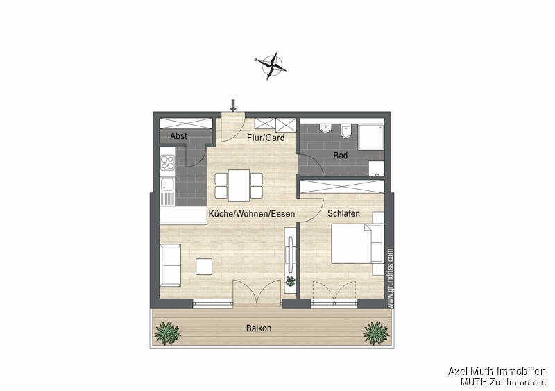 Etagenwohnung Sulzfeld - 2 Zimmer, 62 m&sup2;, 319.362&euro; | Angebot:25660537