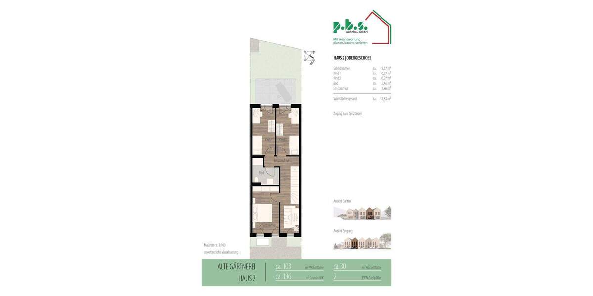 Reihenmittelhaus Brackenheim Dürrenzimmern - 4 Zimmer, 103 m&sup2;, 593.000&euro; | Angebot:25660976
