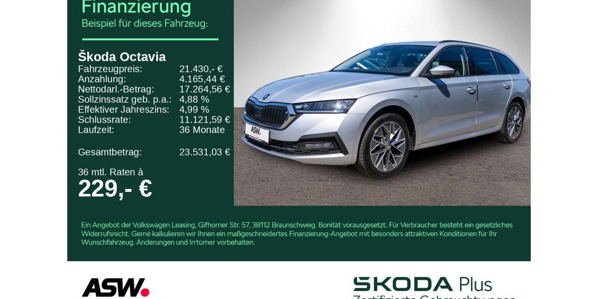 Skoda Octavia 88.300 km 21.430 &euro; Weinsberg 74189