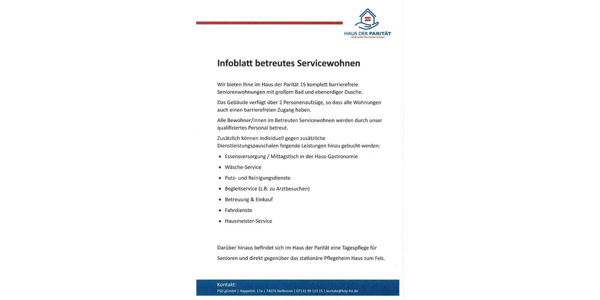 Etagenwohnung Heilbronn Kernstadt - 1 Zimmer, 942&euro; | Angebot:22251433