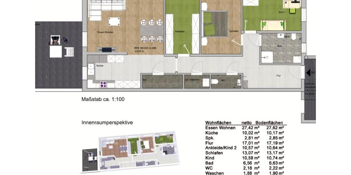 Terrassenwohnung Bad Friedrichshall - 4.5 Zimmer, 112 m&sup2;, 550.000&euro; | Angebot:25943105