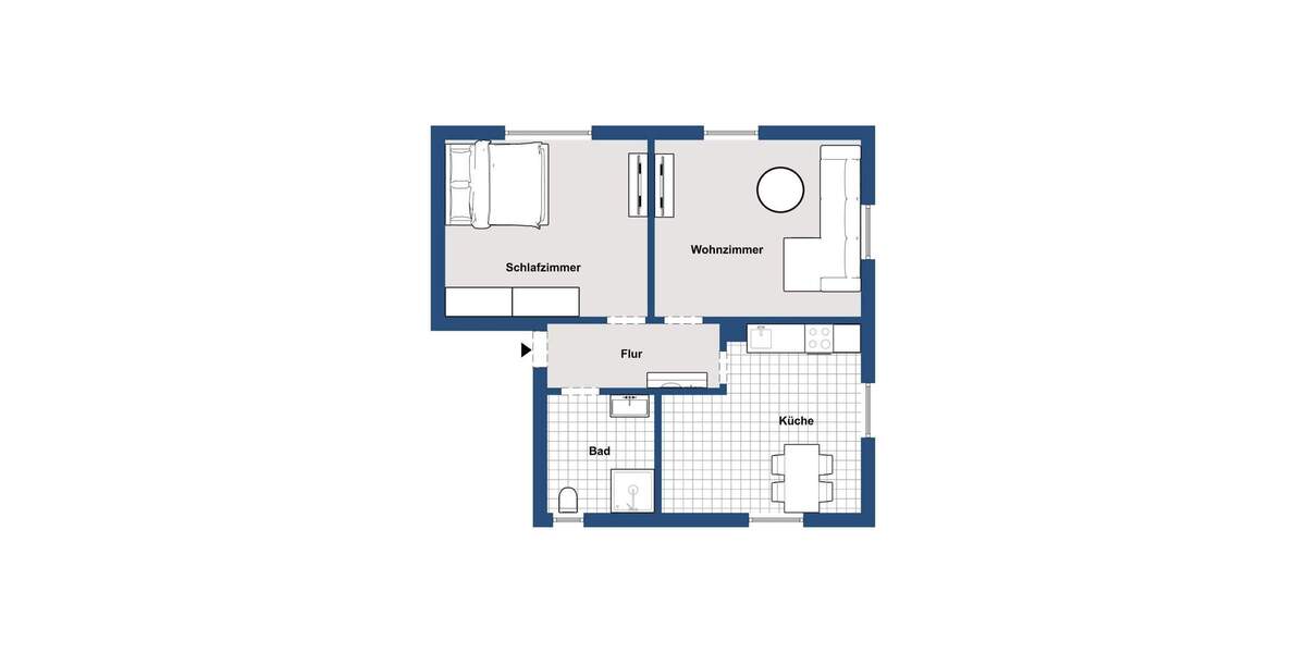 Etagenwohnung Besigheim - 2 Zimmer, 60 m&sup2;, 189.000&euro; | Angebot:25775331