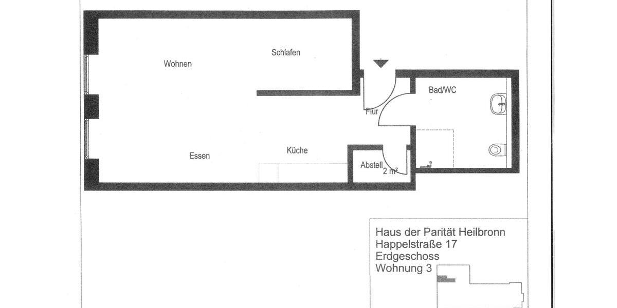 Etagenwohnung Heilbronn Kernstadt - 1 Zimmer, 812&euro; | Angebot:22251447