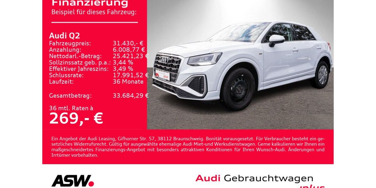 Audi Q2 18.500 km 29.890 &euro; Heilbronn 74074