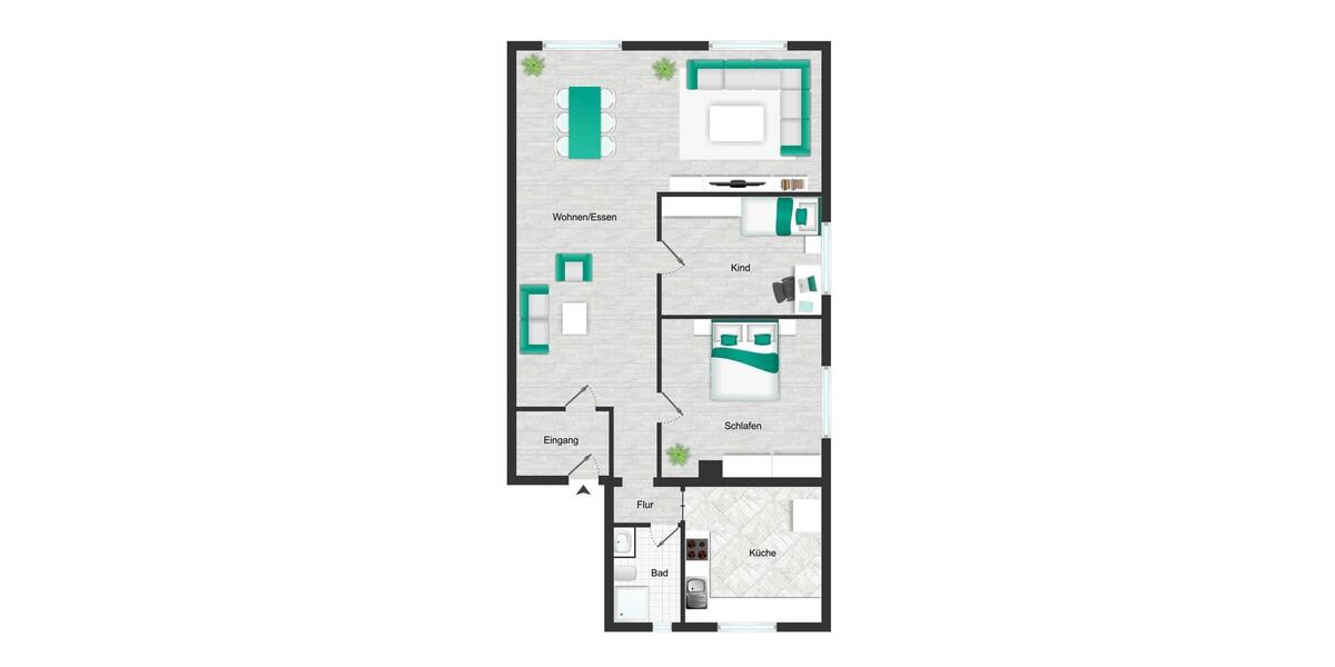 Erdgeschoßwohnung Bönnigheim - 3 Zimmer, 95 m&sup2;, 1.050&euro; | Angebot:26625383
