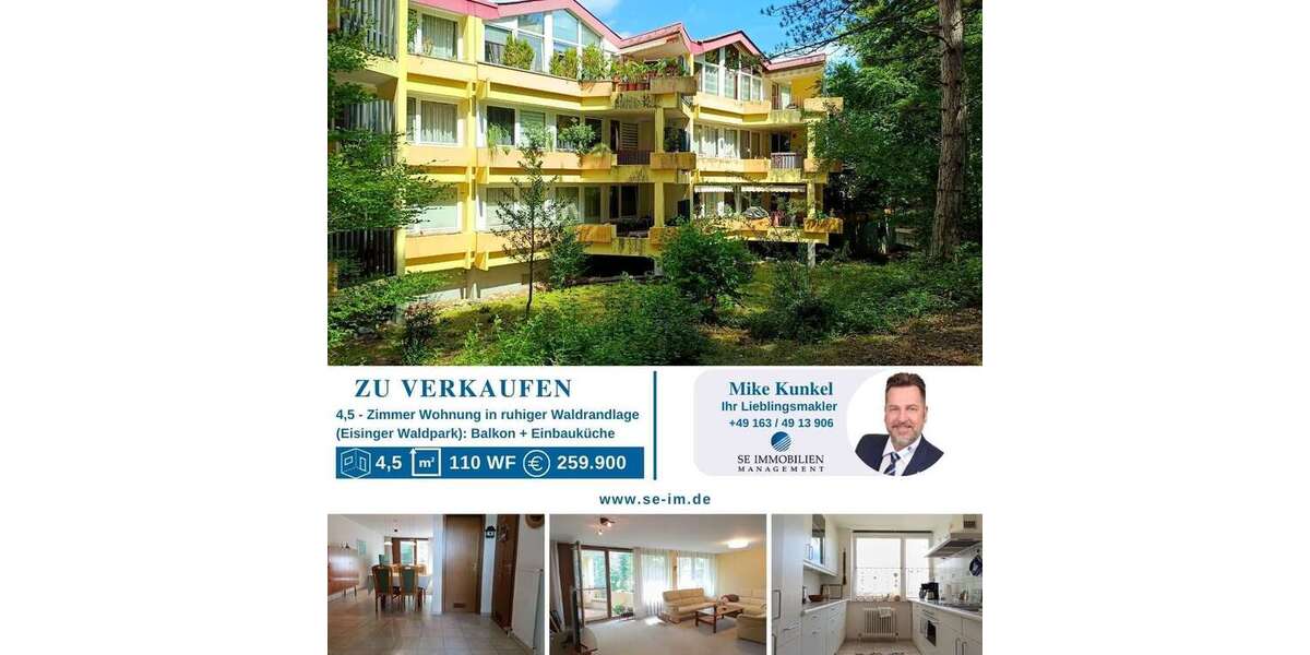 Etagenwohnung Eisingen - 4.5 Zimmer, 110 m&sup2;, 259.900&euro; | Angebot:24903274