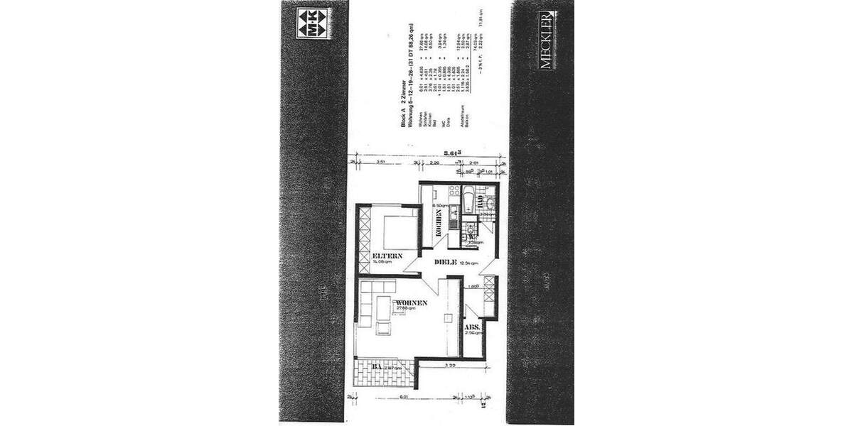 Etagenwohnung Heilbronn Sontheim - 2 Zimmer, 72 m&sup2;, 245.000&euro; | Angebot:25760386