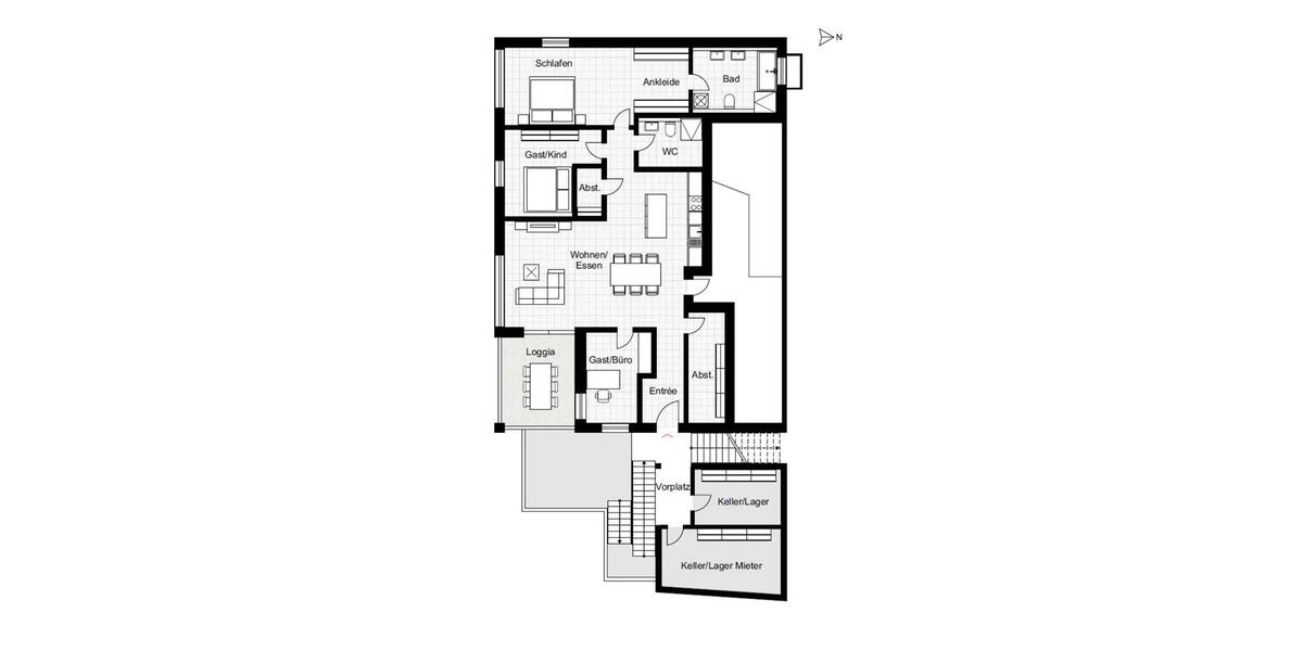 Etagenwohnung Mühlacker - 4 Zimmer, 123 m&sup2;, 1.730&euro; | Angebot:24664890