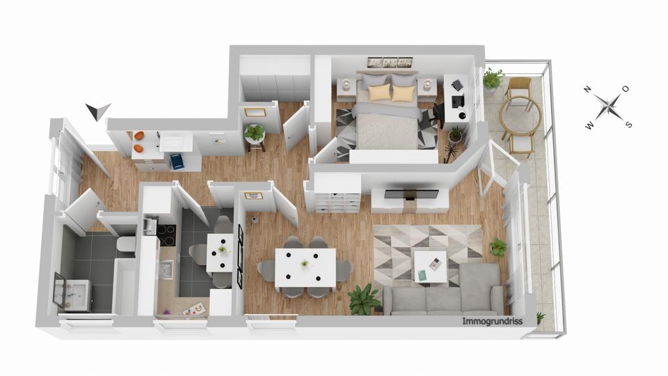 Erdgeschoßwohnung Bad Rappenau - 2 Zimmer, 72 m&sup2;, 900&euro; | Angebot:25512291