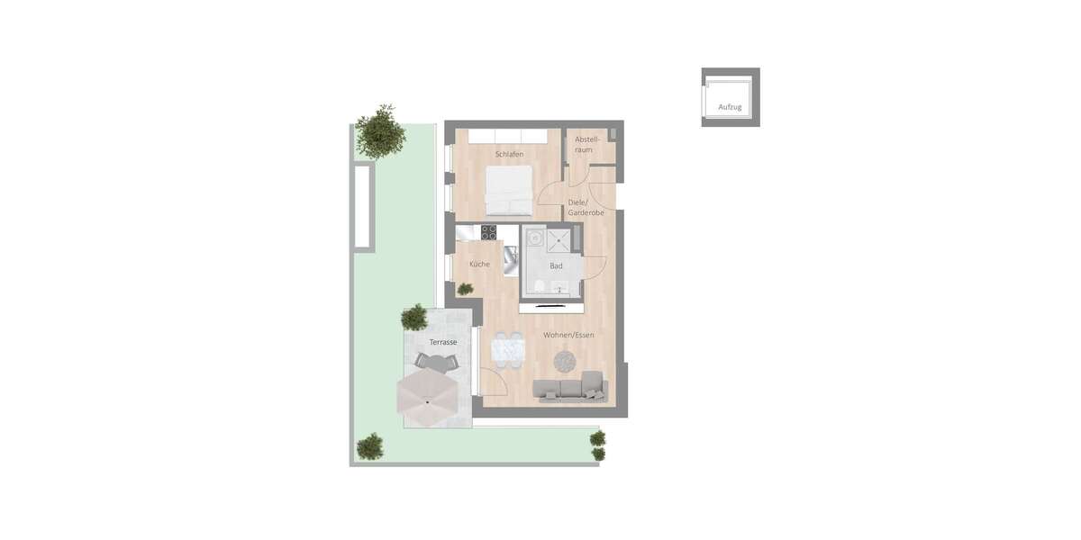 Etagenwohnung Besigheim - 2.5 Zimmer, 63 m&sup2;, 890&euro; | Angebot:27353060