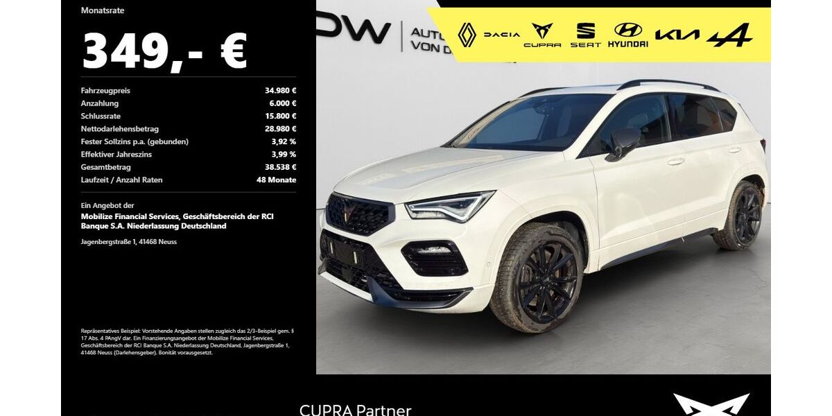 Cupra Ateca 54.900 km 33.290 &euro; Mosbach 74821