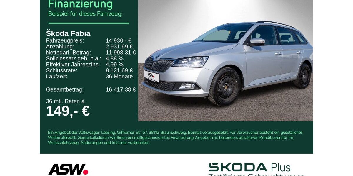 Skoda Fabia 80.200 km 14.330 &euro; Weinsberg 74189