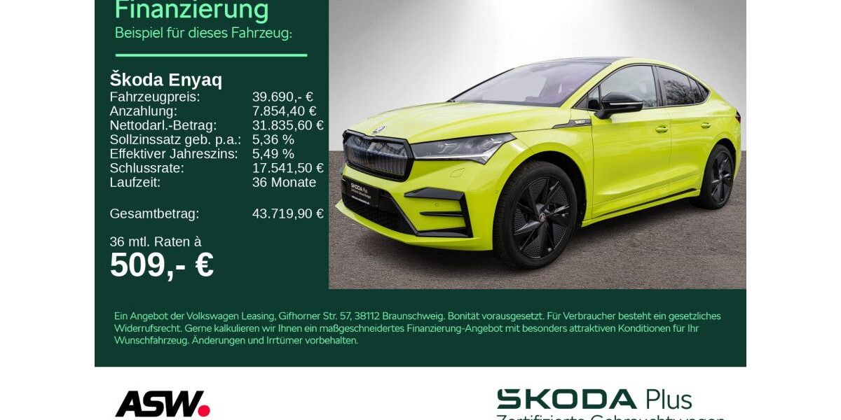Skoda Enyaq 40.400 km 37.690 &euro; Heilbronn 74076
