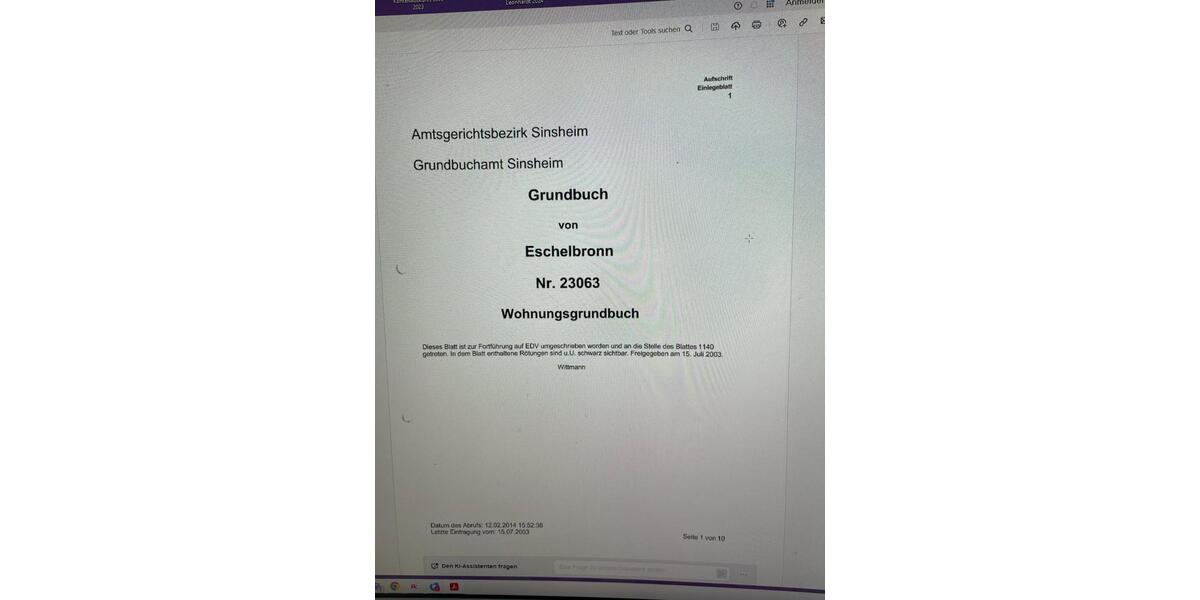 Etagenwohnung Sinsheim - 2 Zimmer, 57 m&sup2;, 750&euro; | Angebot:23841692