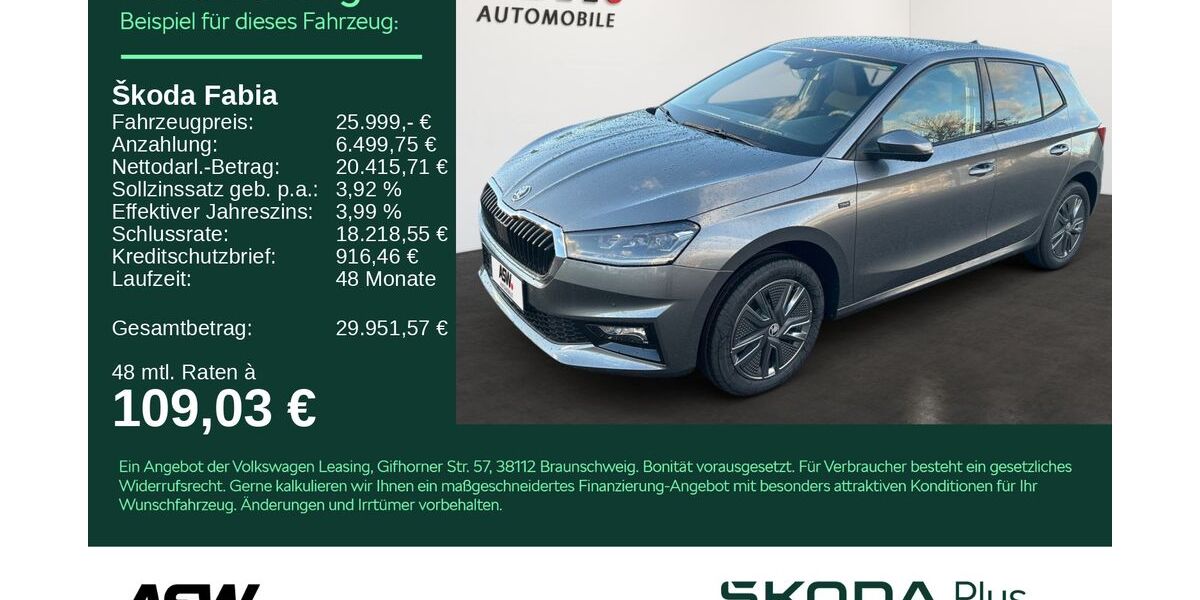 Skoda Fabia 4.500 km 23.985 &euro; Heilbronn 74076