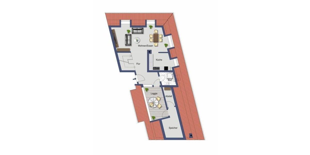 Maisonettenwohnung Wiesloch - 2.5 Zimmer, 76 m&sup2;, 820&euro; | Angebot:25806148