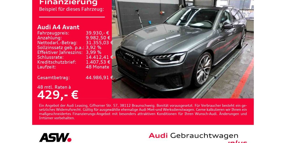 Audi A4 19.990 km 39.930 &euro; Heilbronn 74074